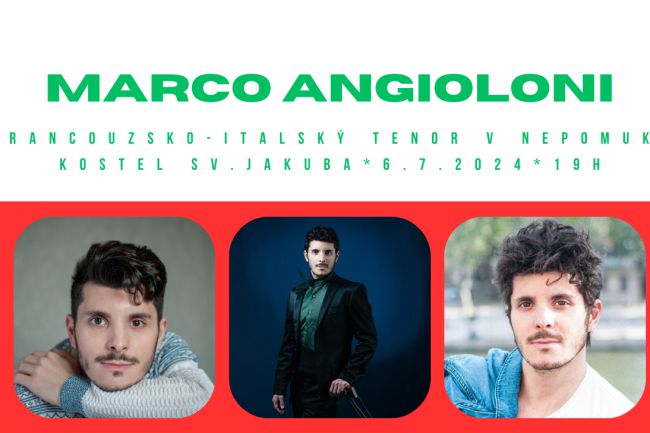 Marco Angioloni - francouzský tenor v Nepomuku